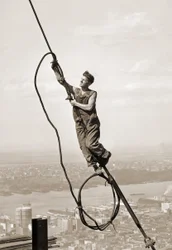 Rakennustyöläinen, Empire State Building, New York City, n.1930.