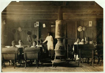 Eriytetty koulu Anthostonissa, Kentucky, 1916