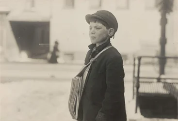 Tony Casale, Bologna, 11-vuotias, on myynyt sanomalehtiä 4 vuotta, Hartford..., maaliskuu 1909.