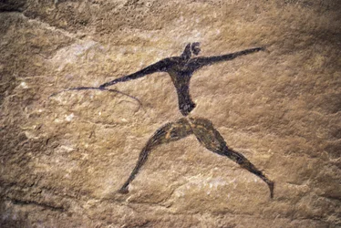 Jousiampuja, luolamaalaus, Tassili n