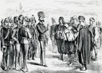 Itävallan kenraali Josip Filipovic vastaanottaa muslimivaltuuskunnan