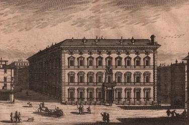Palazzo Madama, Rooma, Lazio, Italia, kuparikaiverrus, noin 165x135 cm
