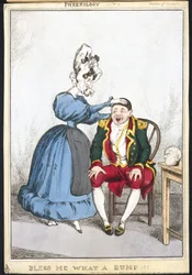 Frenologia "Bless Me What a Bump", c 1820-1830