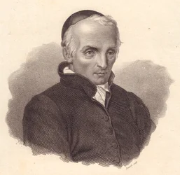 Italian uskonnollisen ja teologin Ottavio Giovanni Battista Assarottin (1753-1829) muotokuva, Bonaldin kuparikaiverrus