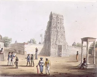 Isang Pagoda sa Strupermador, plate 23 mula sa 