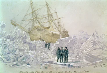 Tapahtuma kauppamatkalla: HMS Terrorin jäähän joutuminen, 15. maaliskuuta 1837.