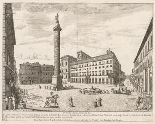 Piazza Colonna, 1666