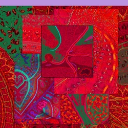COLLAGE OF COLOR, 2018 (sekatekniikka)
