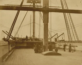 HMS "Impregnable":n kansirakennus, 1852-1854 (kuva).