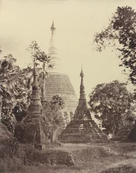 Rangoon: Dagon Pagoda, marraskuu 1855 (kuva).