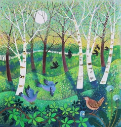 Birds on the Common, 2021 (akryyli kankaalle)