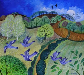 Lento, 2009, (akryylit paperille)
