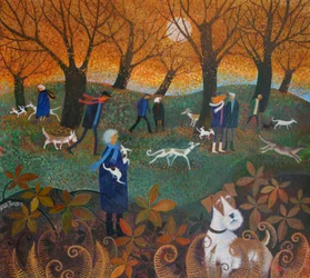 Hide and Seek, 2015, (akryyli tussilla paperille)