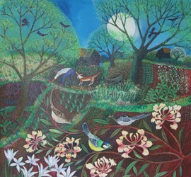 Kuusama, 2016, (akryylimusteet paperille)
