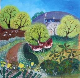 Winding Lane, 2021 (akryyli kankaalle)