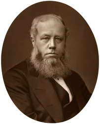 Oikea Sir Richard Baggallay, korkeimman muutoksenhakutuomioistuimen tuomari, 1876.