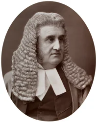 Oikea Sir Robert J Phillimore, DCL, High Court of Justice -tuomari, 1877.