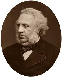 Sir Charles Reed, Lontoon koululautakunnan puheenjohtaja, 1880.