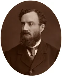 Sir Michael Hicks-Beach, Bart, kansanedustaja, Irlannin pääsihteeri, 1876.