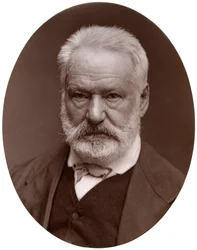 Victor Hugo, ranskalainen runoilija, näytelmäkirjailija ja romaanikirjailija, 1877
