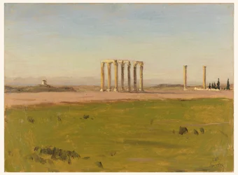 Piirustus, Tutkimus raunioista maisemassa, 24. tammikuuta 1878.