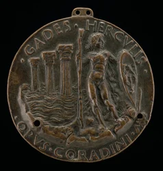 Herkules ja kolme pylvästä meressä [kääntöpuoli], 1472.