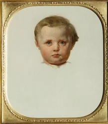 Muotokuva Philipp la Renotiere von Ferrarysta (tai Filippo tai Philippe Ferrari) (1850-1917), Raffaele de Ferrarin ja Maria de Brignole-Sale (Brignole Sale) poika, Gallieran herttua ja herttuatar Leon Cognietin maalaus (1794-1880) Noin 1853 Palazzo Gallery