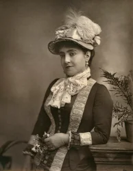 Adelina Patti, italialainen oopperadiiva, 1882.