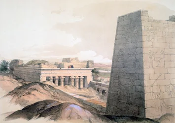 "Edfun temppeli", Egypti, 1800-luku