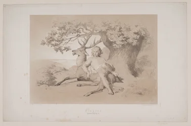 Lento, s. 23, kuvitus Christian Wintherin teokseen "Flight of the Deer"