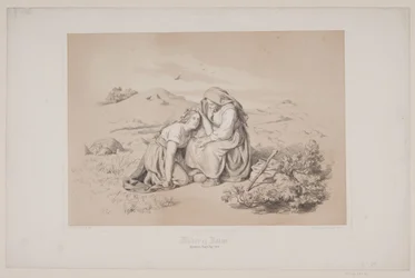 Äiti ja tytär, s. 289, kuvitus Christian Wintherin teokseen "Flight of the Deer"