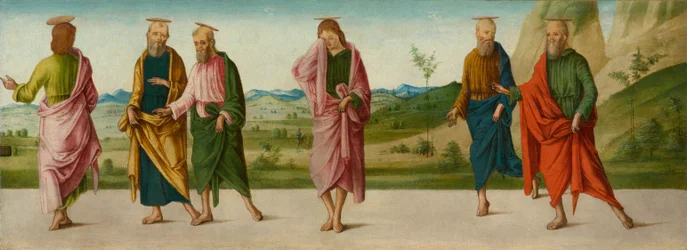 The Miracle of the Catafalque (paneeli C), noin 1500-1506 (tempera paneelissa)