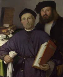Mediziner Giovanni Agostino della Torre und sein Sohn, Niccolò. 1515