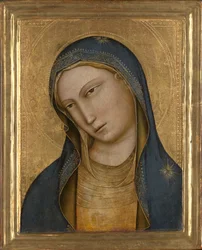Pyhän Marian rintakuva, noin 1381-1425 (tempera paneelille).
