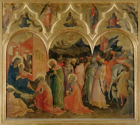 Maagien palvominen (tempera puulle)