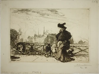 Île de la Cité Pont des Artsilta katsottuna