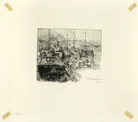 Villetten satama, levy viisi Le Long de la Seine et des Boulevards -teoksesta.
