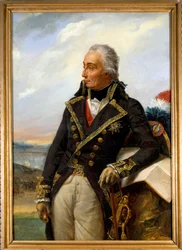 Nicolas, paroni de Lucknerin (1722-1794) muotokuva, Ranskan marsalkka vuonna 1791, Reinin armeijan ylipäällikkö vuonna 1792. Auguste Couderin (1789-1873) maalaus. 1,36 x 0,96 m. Versailles. Linnamuseo