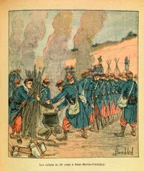 Idän armeija, Eugene Sergeant, Grenest, kuvittanut Louis Bombled (1862-1927) (Ranskan ja Saksan sota; kampanja 1870 -1871): Saint Martin d
