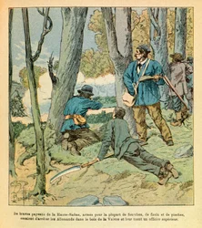 Eugene Sergeantin itäinen armeija, joka tunnetaan nimellä Grenest, kuvannut Louis Bombled (1862-1927) (Ranskan ja Saksan sota; kampanja 1870-1871): Seveuvessa 25. lokakuuta