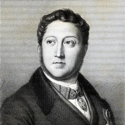 Muotokuva säveltäjä Gioachino Antonio Rossinista 1792-1868, 1836.
