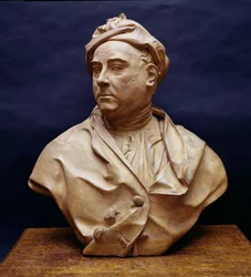George Frederick Händelin (1685-1759) muotokuva (terrakotta)