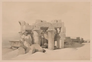 Egypti ja Nubia: Osa II - nro 42, Kom Ombon rauniot, 1838.