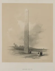 Egypti ja Nubia, II osa: Heliopoliksen obeliski, 1848.