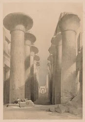 Egypti ja Nubia: osa I - nro 20, suuri sali Karnakissa, Thebes