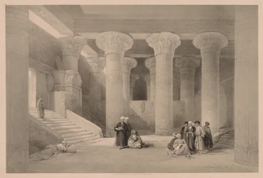 Egypti ja Nubia: osa I - nro 24, Esnehin temppeli, 1838.