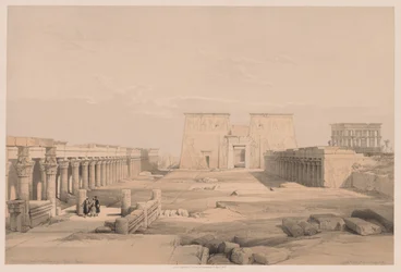 Egypti ja Nubia: osa I - nro 42, Grand Approach to the Temple of Philae, Nubia