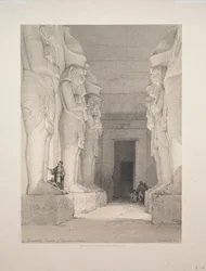 Egypti ja Nubia: osa I - nro 9, kaivettu Gyrshen temppeli, Nubia, 1838.