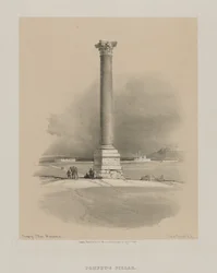 Egypti ja Nubia, osa I: Pompeys Pillar, Aleksandria, 1846.