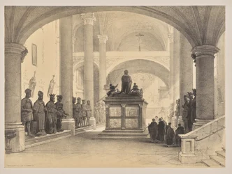 Luonnokset Belgiassa ja Saksassa, ensimmäinen sarja, Maximilianuksen 1. hauta, Innsbruck
